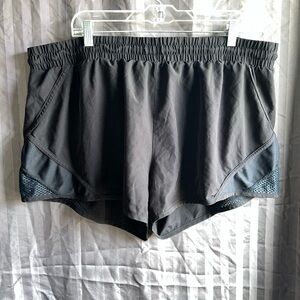 MTA Sport Fast Dri Shorts Women's Mesh Bottom 2XL Black